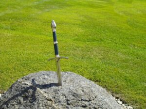 Excalibur im Stein